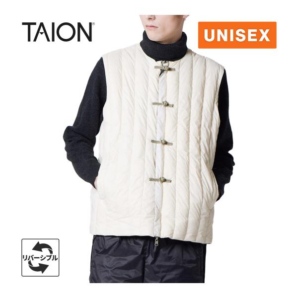タイオン TAION ジャパンスペシャル チャイナボタン ダウンベスト TAION-V01JS C2...