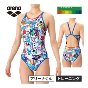 アリーナ arena トレーニングワンピース AS6SWM26L WHRD ホワイト×レッド レディース 2026春夏モデル 水着 スイムウェア オープンバック 水泳 競泳 スイミング
