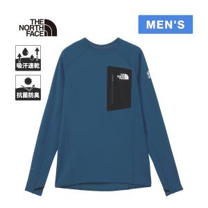 ザ・ノース・フェイス エクスペディションドライドットクルー NT12523 OB マウンテンブルー メンズ 長袖 Tシャツ クルーネック テクニカルベースレイヤー｜YOCABITO Yahoo!店