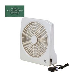ロゴス LOGOS 2電源 どこでも 扇風機 AC・電池  81336702 空調 ファン サーキュレーター 循環 ボックス扇風機 送料無料