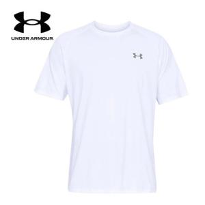 アンダーアーマー UNDER ARMOUR テック ショートスリーブ Tシャツ 1358553 100 ホワイト/オーバーキャストグレー メンズ 半袖 スポーツウェア カジュアル｜esports