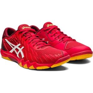 アシックス（asics） メンズ レディース 卓球シューズ ATTACK BLADELYTE 4 クラシックレッド/ホワイト 1073A001 601 卓球 靴 部活動