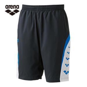 アリーナ arena ウィンドハーフパンツ ARN-6312P BKBU ブラック×ブルー メンズ スイムウェア トレーニングウェア チームウェア ウインドパンツ  ショートパンツ｜esports