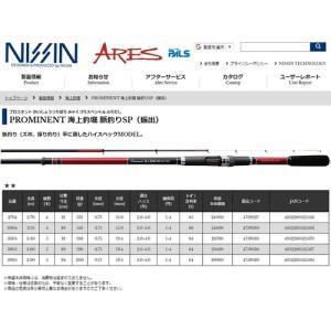 宇崎日新 NISSIN プロミネント海上釣堀 脈釣りSP 4759033 竿      3305 釣り具 フィッシング ロッド マダイ シマアジ  船竿｜esports