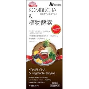 ビューティセレブ KOMBUCHA＆植物酵素 PREMIUM 290ml 7035 コンブチャ 紅茶キノコエキス シロップ 発酵紅茶 健康ドリンク 栄養補助食品 エナジードリンク｜esports