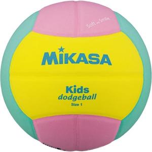 ミカサ MIKASA スマイルドッジボール 1号  SD10 YP 黄/ピンク/緑