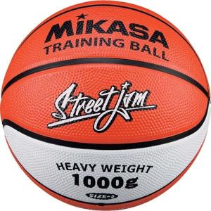 ミカサ MIKASA バスケット 5号 トレーニング 1kg ゴム B5JMTR O オレンジ/白 キッズ バスケットボール トレーニング用 小学生用｜esports