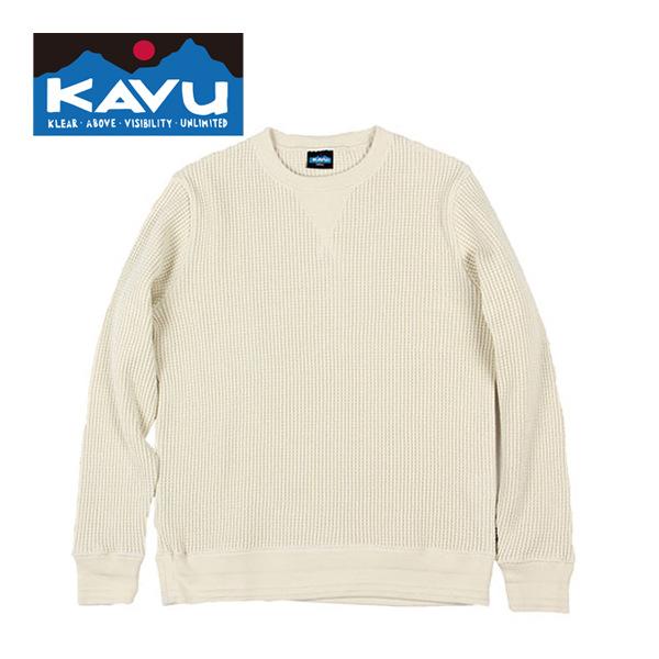 カブー KAVU マービンズクルー 19820127 ホワイト メンズ トップス ワッフル生地 サー...