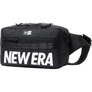 ニューエラ NEW ERA スクエア ウエストバッグ 7L プリントロゴ 12854720 ブラック 鞄 バッグ ウエストポーチ カジュアル タウンユース アウトドア フェス 旅行｜esports