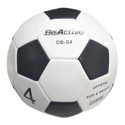 ビーアクティブ Be Active 合皮サッカーボール 4号 BA-5120 WH×BK ホワイト×...