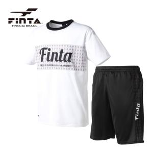 フィンタ FINTA TRIBEプラクティススーツ FT8701 0105 ホワイト×ブラック メンズ 上下セット セットアップ スポーツウェア トレーニング サッカー ウェア｜esports