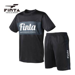 フィンタ FINTA TRIBEプラクティススーツ FT8701 0505 ブラック×ブラック メンズ 上下セット セットアップ スポーツウェア トレーニング サッカー ウェア｜esports