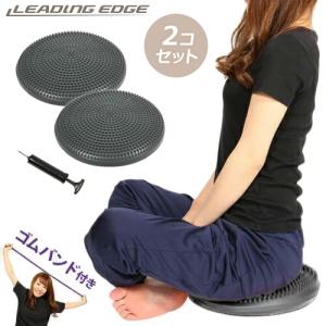 eSPORTSオリジナル バランスディスク× 2＆エアーポンプ＆トレーニングチューブ 計4点セット LE-BD02-T GY グレー インナーマッスル 体幹トレーニング 野球