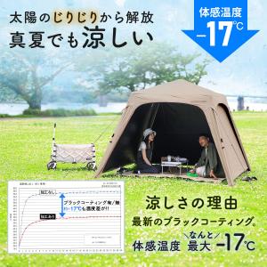 ワンタッチタープ 2.5m サイドシート付き ...の詳細画像2
