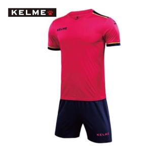 ケルメ KELME シャツ ＆ パンツ セット 3871001 914 ネオンピンク×ネイビー メンズ レディース サッカー フットサル ハンドボール ウェア 上下セット 上下組｜esports