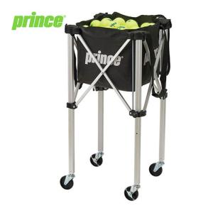 プリンス Prince テニスボールバスケット ロックピンキャスター付 PL064 165 ブラック テニス用品 練習用品 ボールかご ボール入れ 収納 硬式テニス｜esports