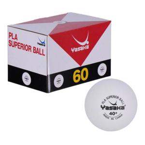 ヤサカ Yasaka ヤサカプラスペリオールボール 60個入り A53 ホワイト 卓球 トレーニングボール 卓球練習球 練習用 ボール｜esports