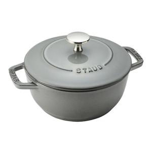 ストウブ staub Wa-NABE S 40501-002 グレー キッチン用品 調理器具 両手鍋 新生活 料理 生活用品 卓上調理鍋｜esports