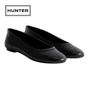 ハンター HUNTER フラットシューズ オリジナル ツアー グロス バレリーナ WFF1001RGL BLK ブラック パンプス ラバーシューズ レインシューズ レディース