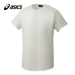 アシックス asics ゴールドステージ スクールゲームシャツ BAS001 02B アイボリーB メンズ 半袖 Tシャツ ベースボール ソフトボール ユニフォーム 練習着｜esports