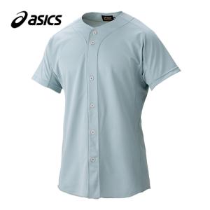 アシックス asics ゴールドステージ スクールゲームシャツ BAS001 10 シルバー メンズ 半袖 Tシャツ ベースボール ソフトボール ユニフォーム 練習着｜esports