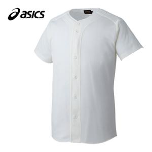 アシックス asics ゴールドステージ スクールゲームシャツ BAS021 02 オフホワイト メンズ 半袖 Tシャツ ベースボール ソフトボール ユニフォーム 練習着｜esports