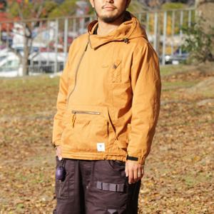 ジーアールエヌ アウトドア メンズ ウェア ヒアソビ キャンパー ジャケット HIASOBI CAMPER JACKET キャメル GO201Q アウトドアウェア アウター