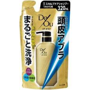 ロート製薬 DeOu） デ・オウ 薬用スカルプケアシャンプー つめかえ用 320ml E469477H メンズ 化粧品 男性化粧品 メンズコスメ ヘアケア カラーリング｜esports