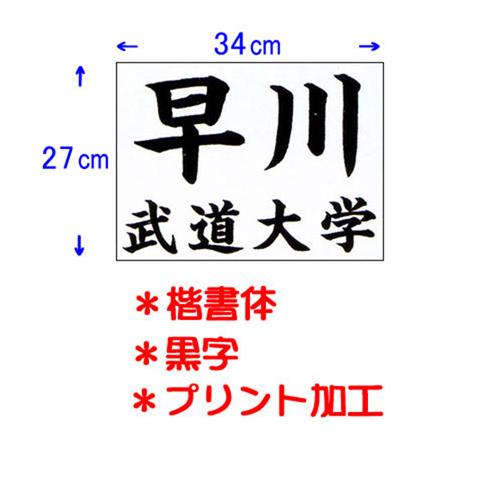 九櫻 KUSAKURA 公式試合用 柔道ゼッケン プリント加工 34×27cm JT63427KA ...