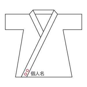 九櫻 KUSAKURA 剣道衣ネーム刺繍 1文字 NC1 九桜 ネーム加工料 剣道 道着 武道 道衣 上衣 名前 ネーム入れ 氏名 刺繍 文字 剣道着 送料無料