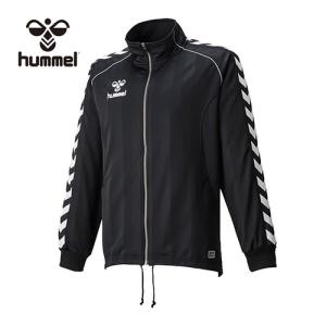 ヒュンメル hummel ウォームアップジャケット HJT2059 90 ブラック キッズ サッカー ウェア 長袖 ジャージ アウター 部活 練習 子供 ジュニア サッカーウェア｜esports