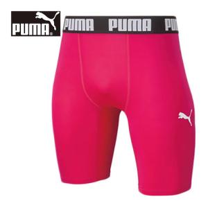 プーマ PUMA コンプレッション ショートタイツ 656333 11 ラズベリー メンズ スパッツ ショート丈 インナー アンダーウェア コンプレッションウェア｜esports
