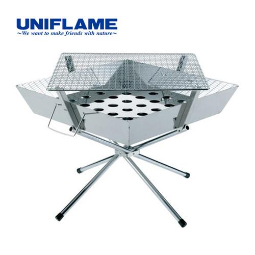 ユニフレーム UNIFLAME ファイアグリル スチール 焚火台 683040 キャンプ 焚き火 バ...