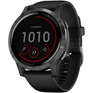 ガーミン（GARMIN） GPSスマートウォッチ vivoactive 4 ヴィヴォアクティブ4 ブラック/スレート 010-02174-17 ランニングウォッチ 腕時計 心拍計 ライフログ GPS