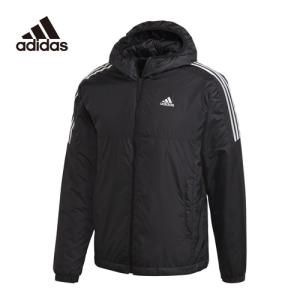 アディダス（adidas） メンズ ESSENTIALS INS HO ジャケット ブラック IZG09 GH4601 アウトドア アウター 防寒 フード付き スポーツ カジュアル