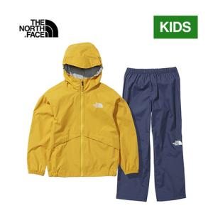 ザ・ノース・フェイス ノースフェイス レインテックス ユリイカ NPJ12112 TY TNFイエロー キッズ 春夏モデル レインウェア 子供 上下セット 小学生 雨具｜esports