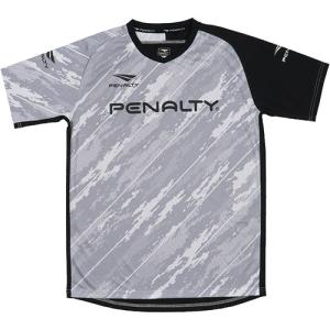 ペナルティ（PENALTY） メンズ サッカー バイアスカモボーダープラトップ ホワイト PU1008 10 半袖 トレーニングウェア プラクティスシャツ トップス