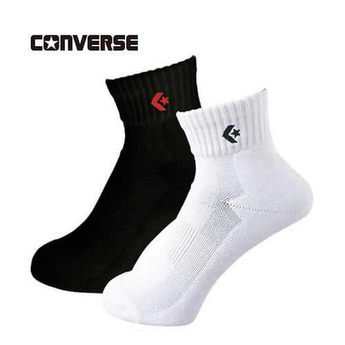 コンバース CONVERSE ニューアンクルソックス 2足組 CB16006P 6419 レッド/ブ...