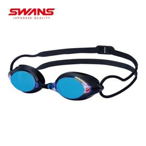 スワンズ SWANS 競泳用 ミラースイミングゴーグル PREMIUM ANTI-FOG レーシングモデル SRX-MPAF SMBL スモークブルー メンズ レディース FINA承認モデル｜esports