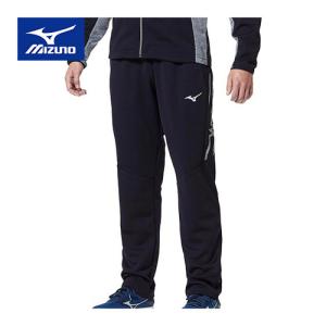 ミズノ MIZUNO ウォームアップパンツ 32MD0110 14 ディープネイビー×シルバー メンズ レディース ジャージ ロングパンツ 長ズボン トレーニングウェア｜esports