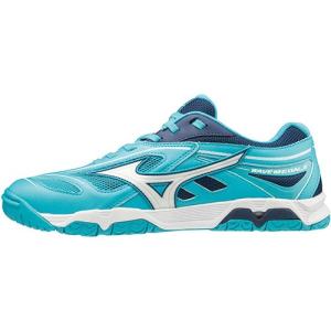 ミズノ（MIZUNO） メンズ レディース 卓球シューズ ウエーブメダル 6 ライトブルー×ホワイト×ブルー 81GA1915 01 卓球 シューズ 靴 練習 部活 試合 買換え