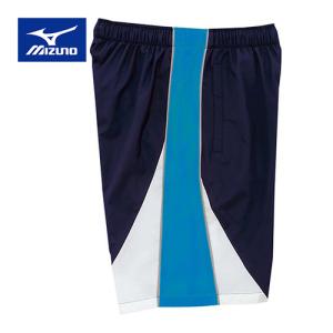 ミズノ MIZUNO トレーニング クロスハーフパンツ N2JD7021 82 ネイビー×サックス メンズ レディース 半ズボン トレーニングパンツ ジャージ ウォームアップ｜esports