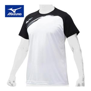 ミズノ MIZUNO ミズノプロ グラフィックTシャツ   12JA0T04 09 ブラック メンズ レディース BBシャツ ウェア 半袖シャツ トップス 野球ウェア 練習用シャツ｜esports