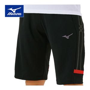 ミズノ MIZUNO MCライン ウォームアップハーフパンツ 32MD1111 96 ブラック×チャイニーズレッド メンズ レディース ハーフパンツ 短パン トレーニング｜esports