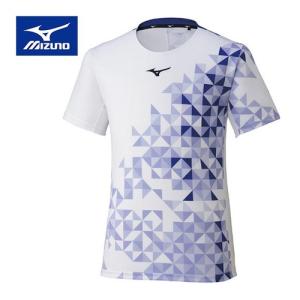 ミズノ MIZUNO ゲームシャツ 62JA1501 01 ホワイト メンズ レディース テニス 半袖 Tシャツ トップス 試合 ゲームウェア  テニスウェア｜esports
