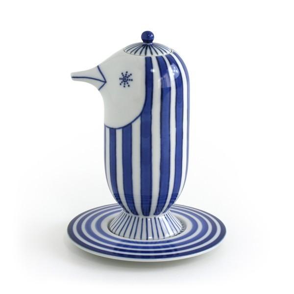 食器 醤油さし soypotBIRD 鳥型 太縞 上出長右衛門窯 ハイメ・アジョン 九谷焼 Jaim...