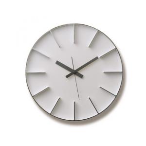 Lemnos Edge Clock (SIZE:L ホワイト) AZ-0115 WH レムノス 壁掛...