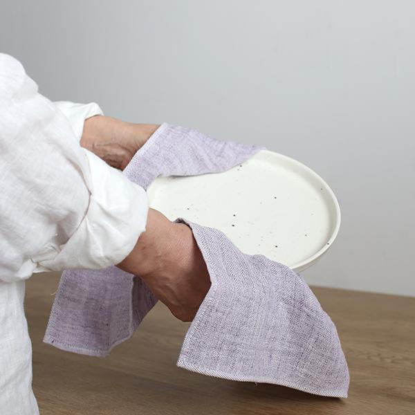 【メール便配送可】 kontex コンテックス コットンリネンクロス 43×43cm(パープル)  ...