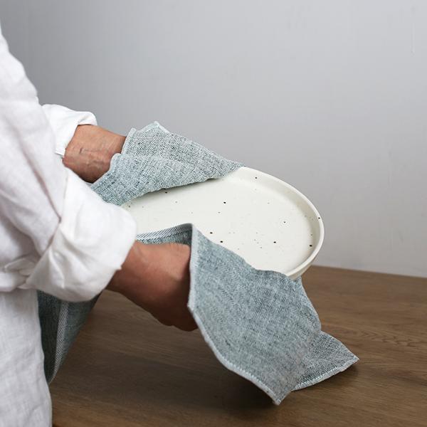 【メール便配送可】 kontex コンテックス コットンリネンクロス 43×43cm(グリーン)  ...