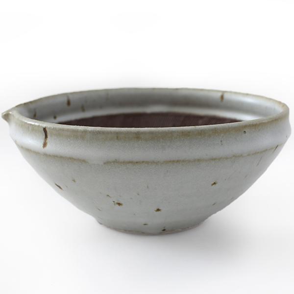 山只華陶苑 juju mortier すり鉢 7寸 ワラ白 岐阜県多治見市 陶器 i-32468